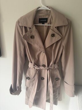 London Fog Beige Trench Coat with Belt